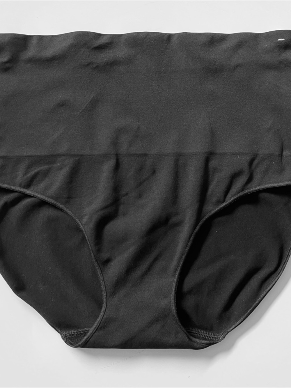 SPANX Black Ribbed Shapewear Underwear Brief XL NWOT